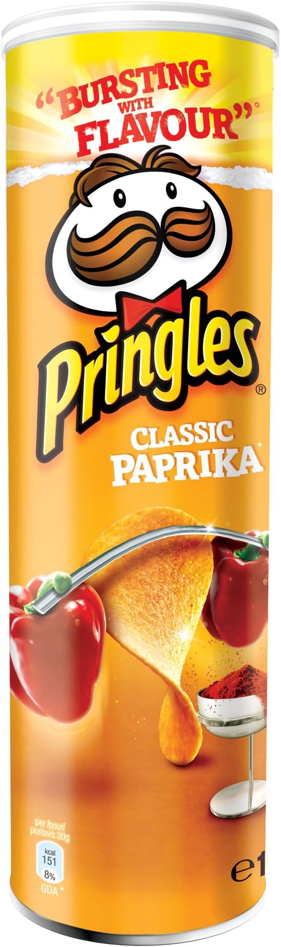 PRINGLES potato chips - Classic Paprika - 1 can /190g
