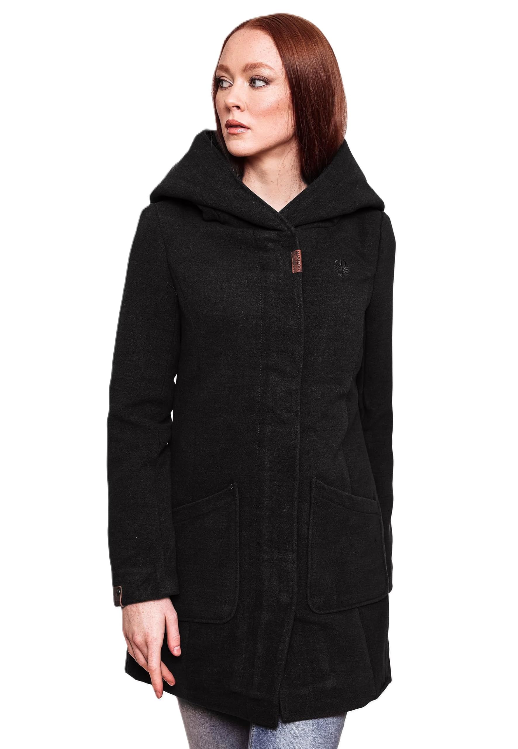 MARIKOO Wintermantel Maikoo, Damen, XL, schwarz