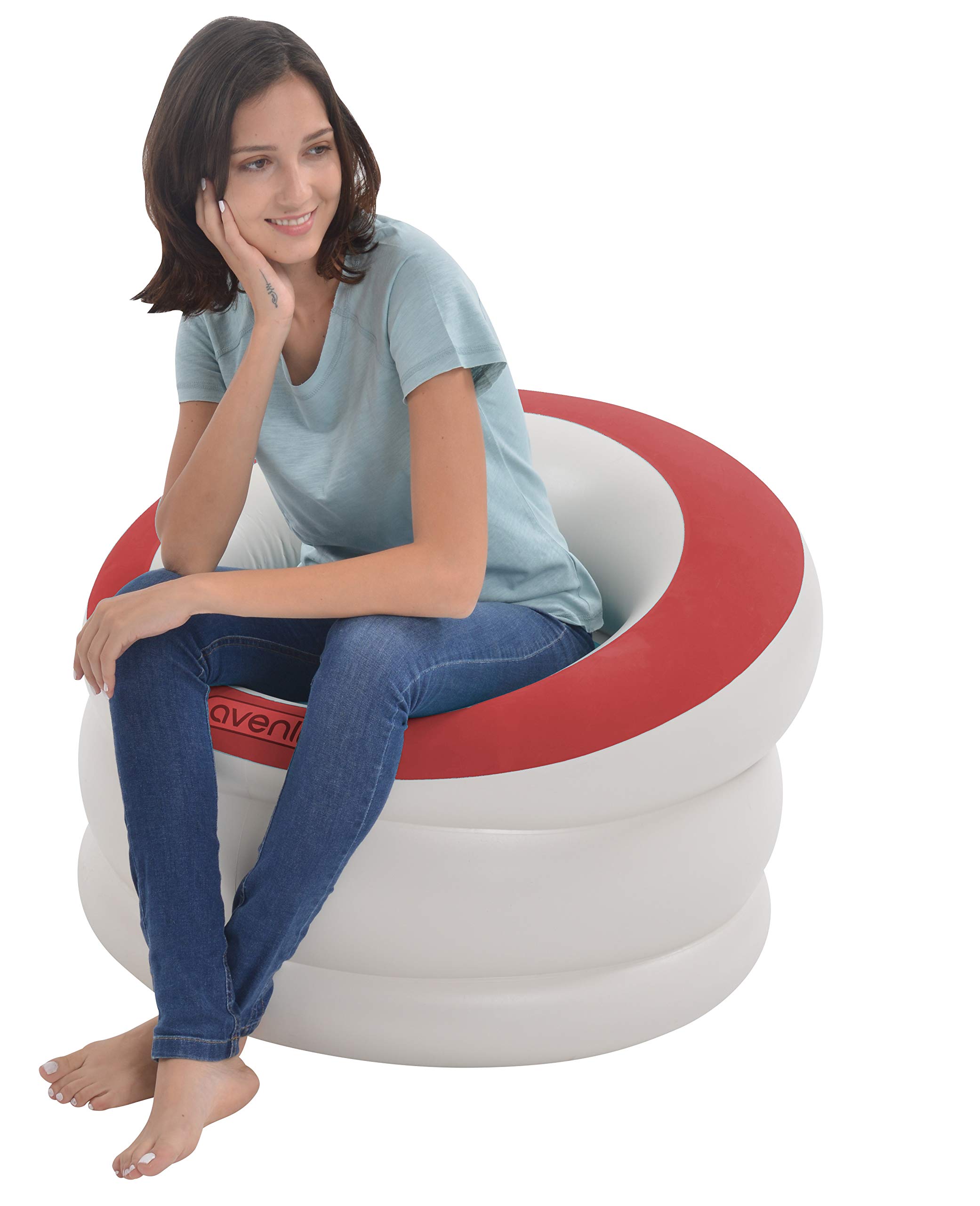 Pullach Hof Poltroncina Gonfiabile ca. 85 cm x 82 cm x 60 cm mobili gonfiabili Estate Bagno Nuoto Piscina Piscina con Set di Riparazione
