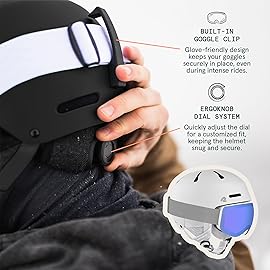 Retrospec Comstock Ski Helmet - Snowboard Helmet for Adults & Youth - Adjustable Fit Snow Helmet with Protective Shell and Breathable Vents for Men, Women, Boys & Girls