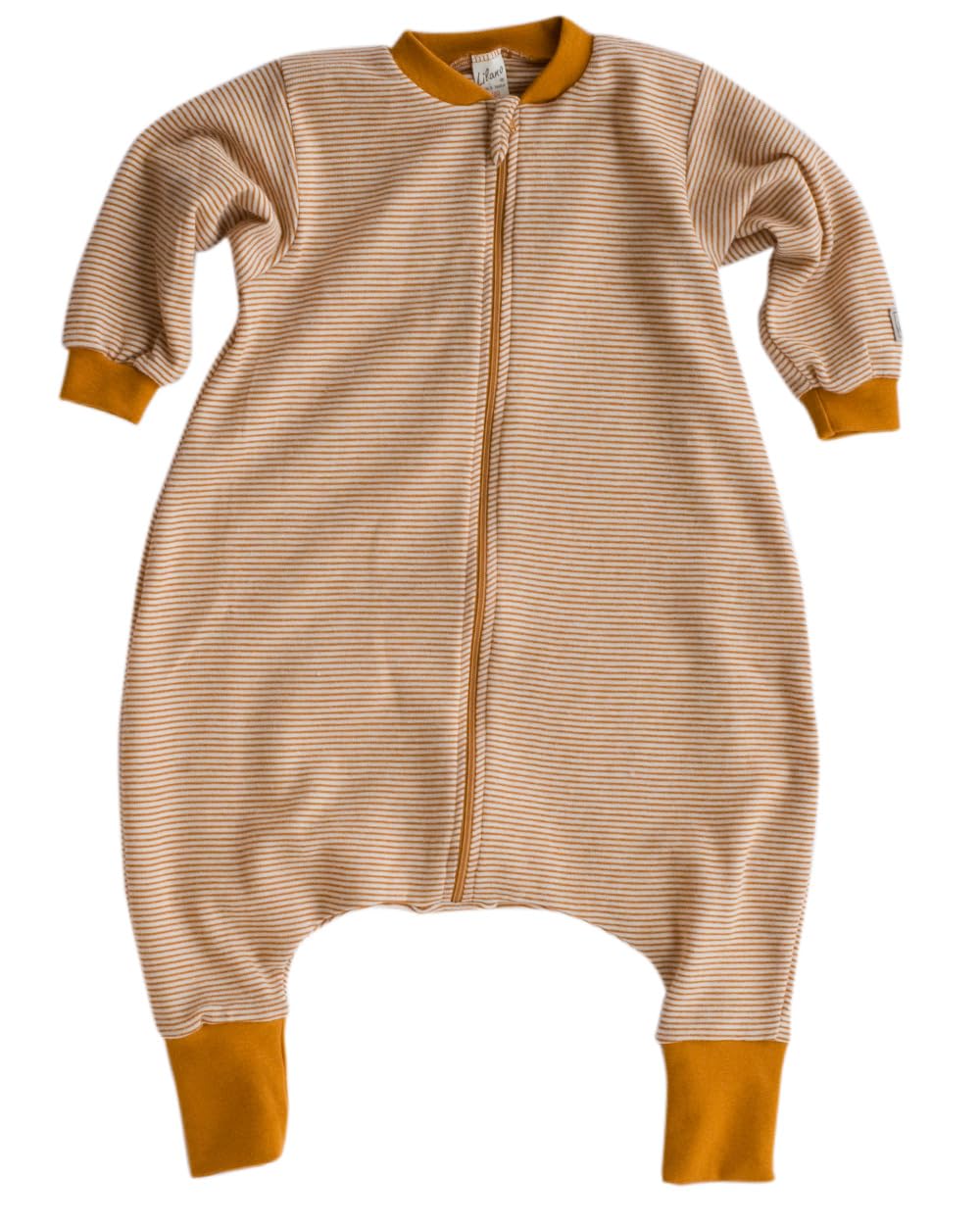 Lilano, Schlafsack mit Bein und langen Ärmeln, 70% Wolle (bio), 30% Seide, 210 gr./m²