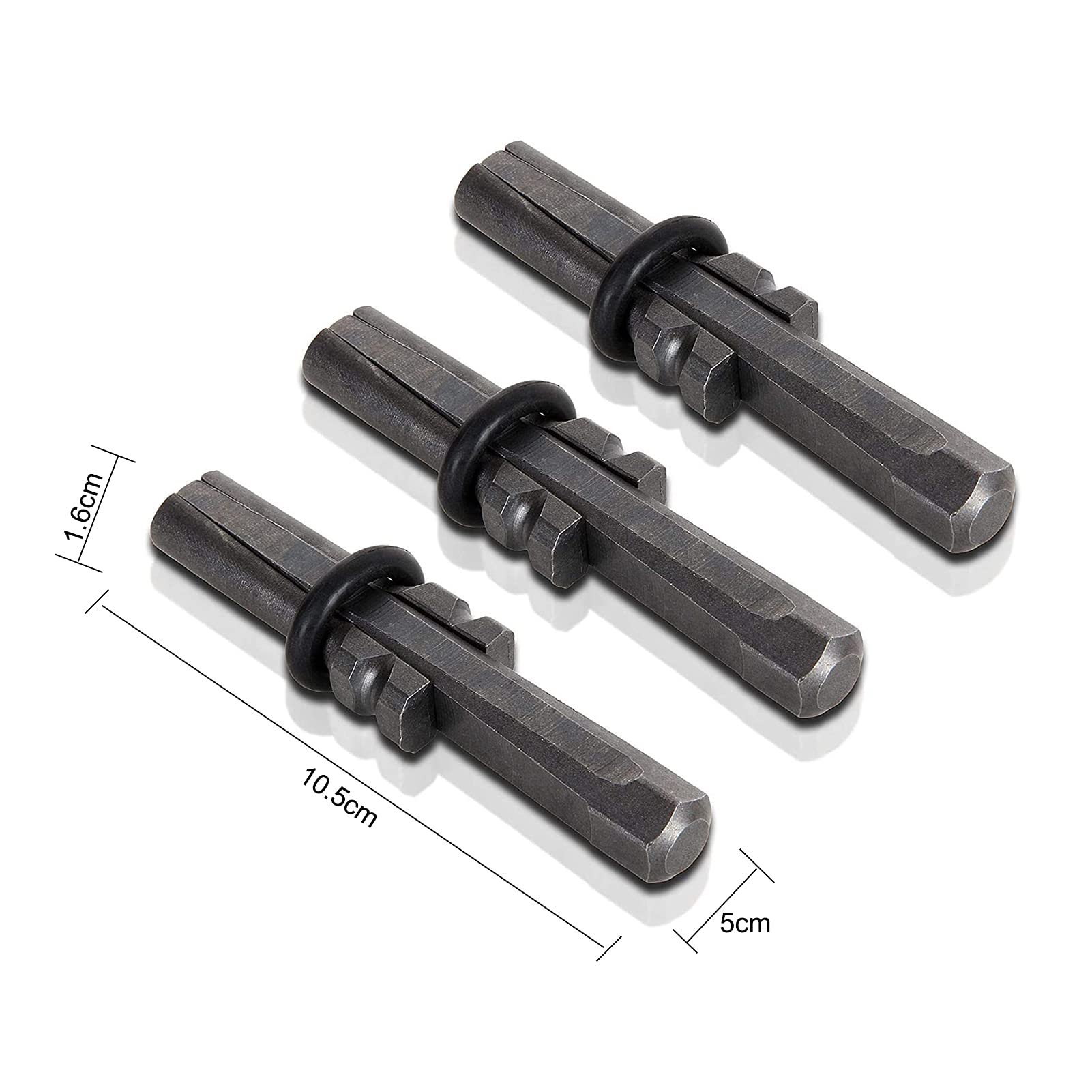 DEWIN Coin Éclateur Pierre, 10 Pièce 16 mm Cales et Cales Prise Ensemble Séparateur Pierre Outils à Main Fendage Roche en Béton Granit pour Béton Marbre Granit Sculpteurs et Tailleurs