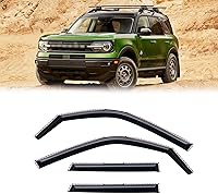 Vista 488 de Visera de ventana para Chevy Silverado 1500/GMC Sierra 1500/Avalanche/Suburban Crew Cab 2007-2013, protectores de lluvia, deflector de ventilación