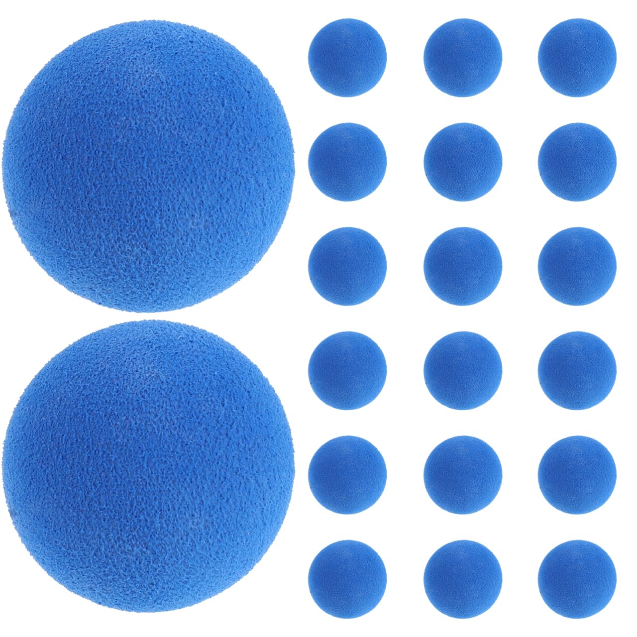 Besportble 100Pcs Foam Bullets 0.79 Inch Colorful Foam Balls for Easter Game Refill Classroom Activity Diy Craft Rounds Sky-Blue