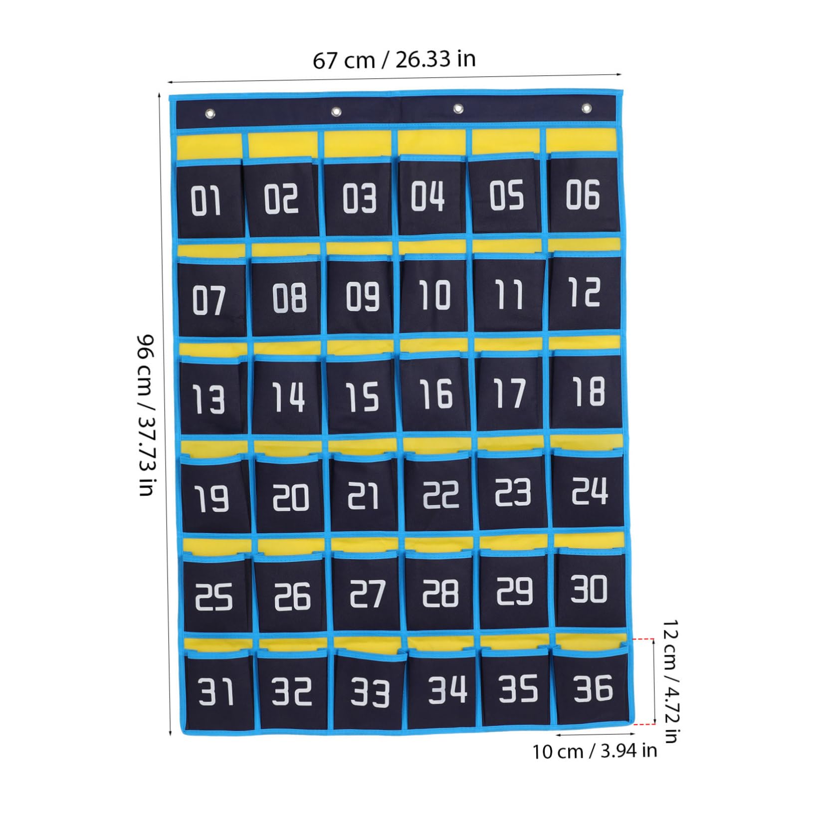 LOORGVEL Handy Organizer Tasche 36-fach - Nummerierte Wand-Aufbewahrung