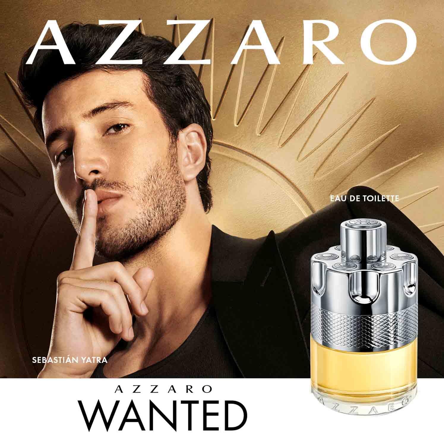 Azzaro Wanted Eau de Toilette Uomo, Profumo Uomo Intenso, Deciso e Persistente, Fragranza dalle Note Fresche e Speziate, Con Limone, Cardamomo, Vetiver e Fava Tonka, A Lunga Durata