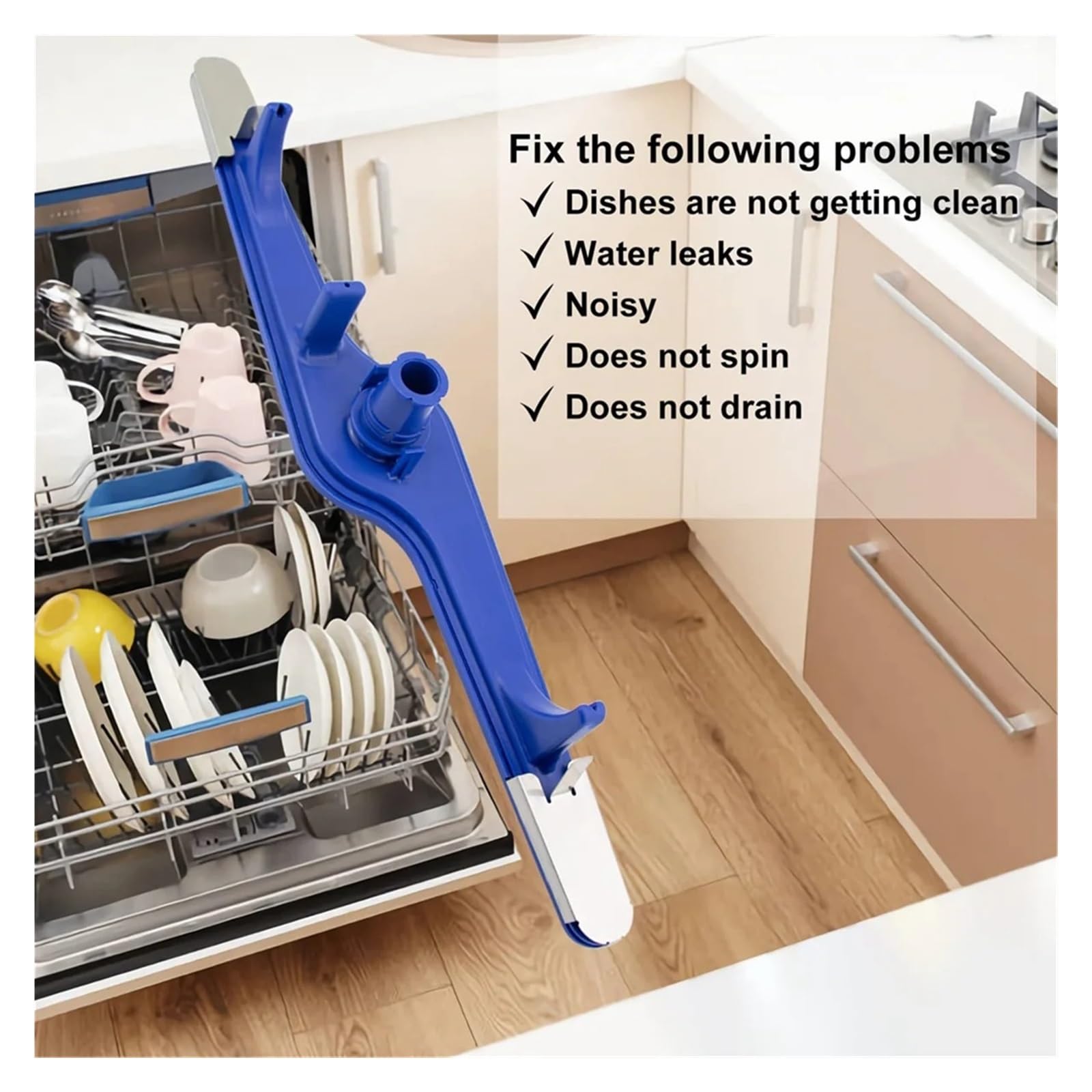 5304517203 Brazo Rociador Inferior For Lavavajillas, Compatible con Frigidaire Y Kenmore. Repuestos For Lavavajillas: 154568001, 154414101 Y 154568002.