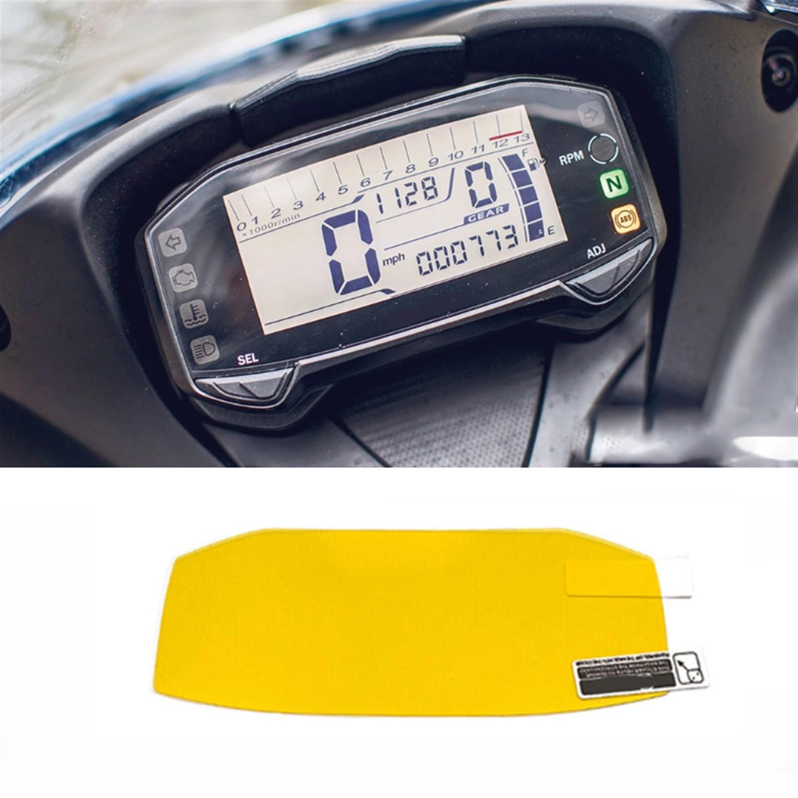 Motorrad-Tacho-Kratz-TPU-Folie, Armaturenbrett-Bildschirm, Instrumentenfolie Für Suzuki UY125 GIXXER155 Schutz (Color : 4pcs)