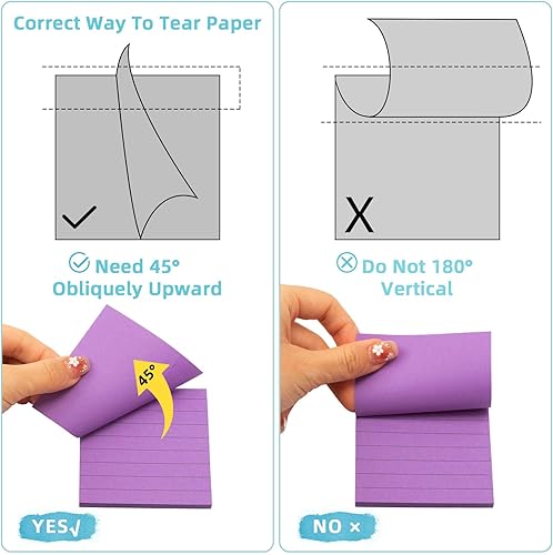 Miniatura 4 de Seajan 240 blocs de notas adhesivas de 3 x 3 pulgadas, multicolores brillantes, autoadhesivas para estudiantes, profesores, suministros de oficina,