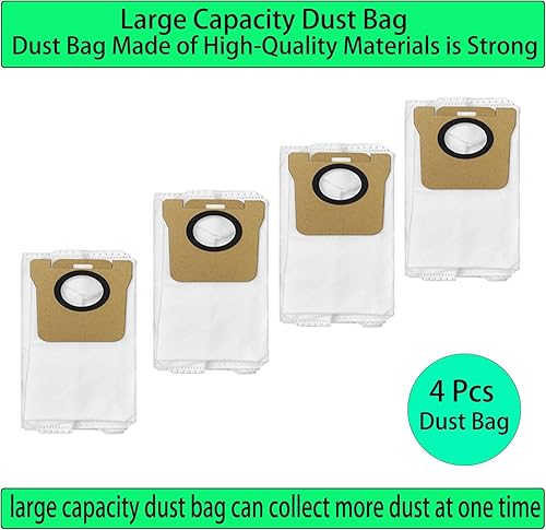 Miniatura 7 de Piezas de repuesto para aspiradora Dreame L20 Ultra Robot 1 cepillo principal, 6 cepillos laterales, 4 filtros, 4 almohadillas de trapeador, 4