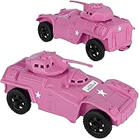 Vista 12 de TimMee Recon Patrol Coches blindados OD Verde y Bronceado Ejército Plástico Hombres Scout Vehículos