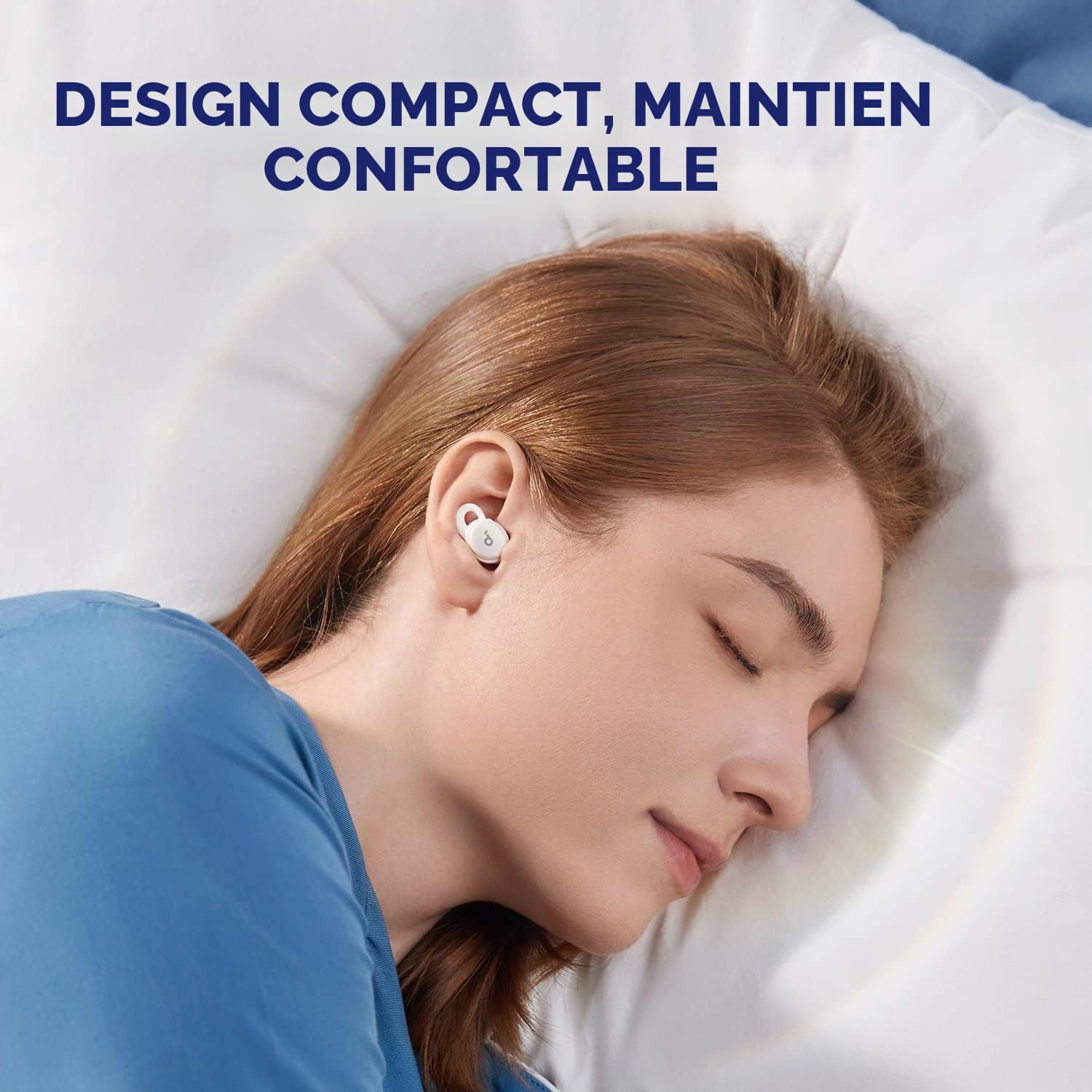 Soundcore by Anker, Sleep A10 Écouteurs Bluetooth pour dormir avec masquage passif du bruit, Bluetooth 5.2, pour le sommeil (reconditionné)