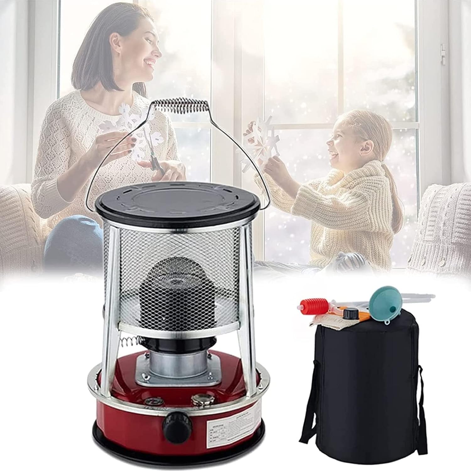 Paraffin Heaters for Home Indoor,4.5L Portable Kerosene Heater,Kerosene