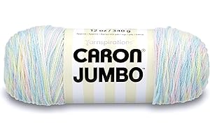 Caron Jumbo Yarn: A Pastel Rainbow Extravaganza