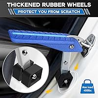 Vista 3 de TOOENJOY Escalón Universal de Puerta de Automóvil de Aluminio con Ajuste de 5 Velocidades, Pedal de Apoyo para Ambos Pies para Pestillo de Puerta