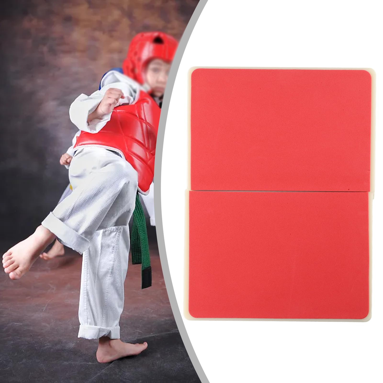 Tabla reutilizable de taekwondo 31x23 cm rojo DAZZLEEX