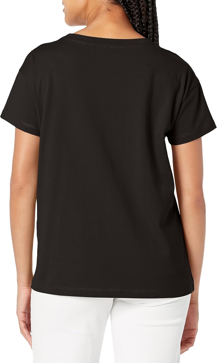 Armani Exchange Women's Collegiate Capsule Crew Neck Logo Patch Boyfriend Fit Tee - Image 2