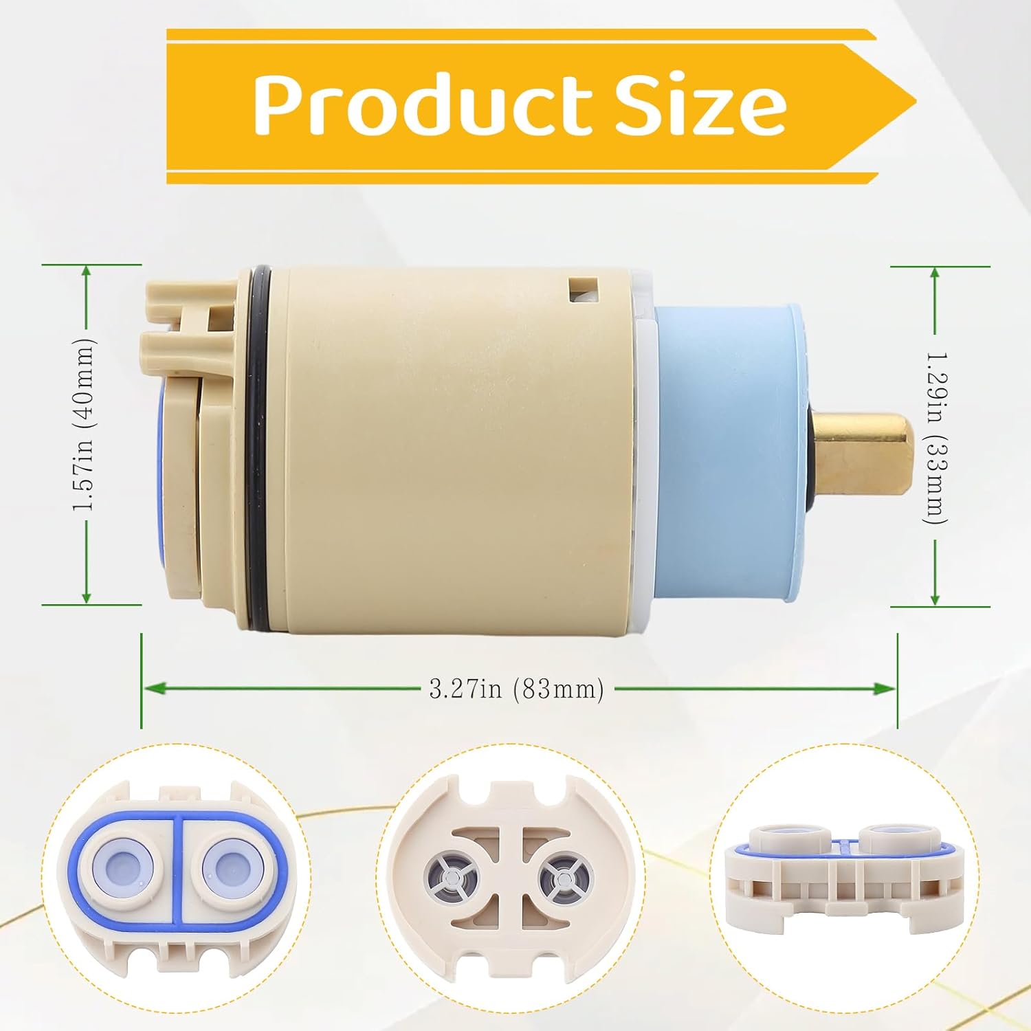 RP70538/RP73625Single Function Pressure Balance Cartridge Replacement Shower Cartridge Compatible with Peerless/Delta Single Handle Tub/Showers Faucet