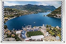 Como 1907 Puzzle Ufficiale Stadio Giuseppe Sinigaglia 1000 Pezzi. Rompicapo per adulti e collezionisti, idea regalo tifosi calcio e arredo Casa. Dimensioni 70x50 cm