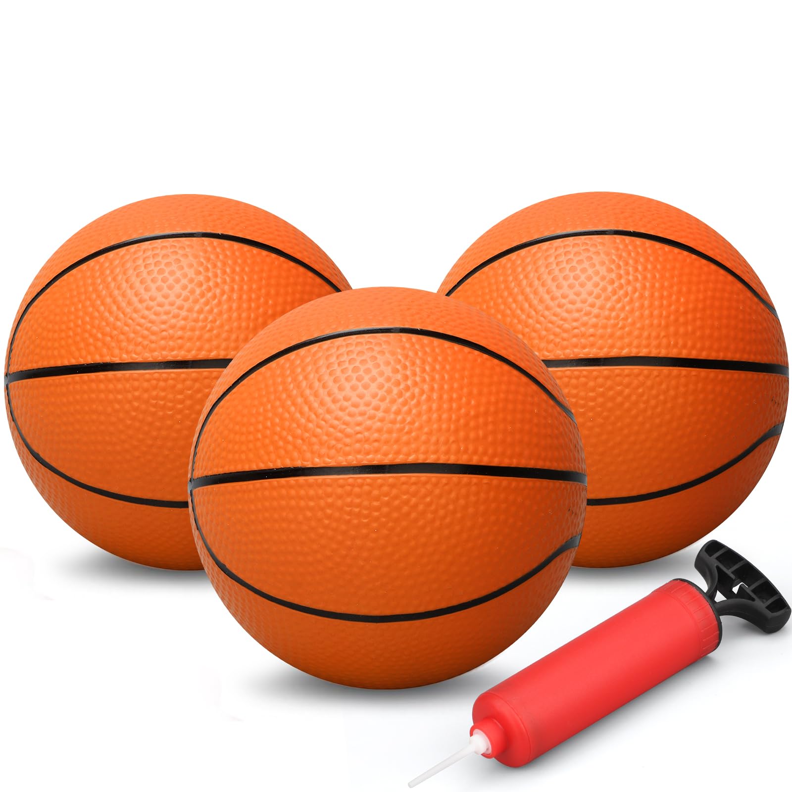 Mini Basketball Hoop + 3PACK 7'' Replacement Balls Kit