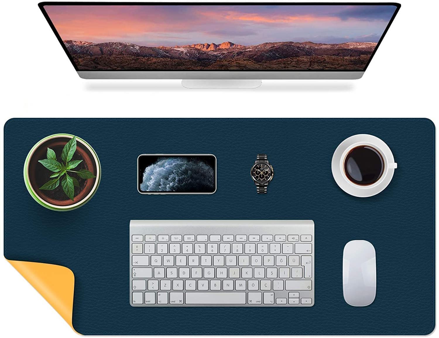 Phawta Desk Mat Computer Laptop Keyboard Mouse Pad Anti Slip Reversible Deskspread for Home Office Gaming (80 * 40 cm) (B0CQXKNXHM) Amazon Price History, Amazon Price Tracker