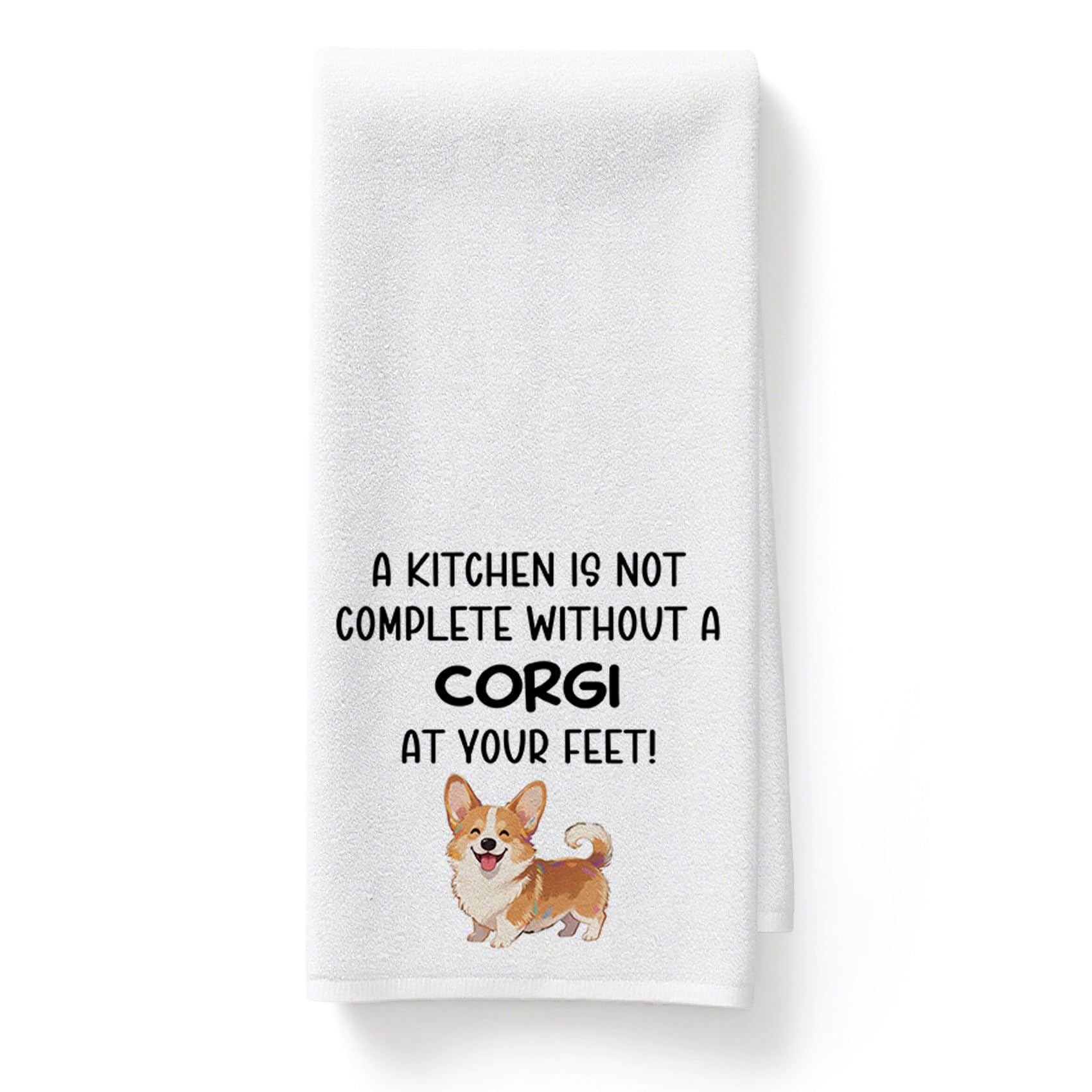 Yeeaulpa Corgi Gifts,Corgi Birthday Kitchen Towel,Corgi Christmas Towels,Dog Gift,Dog Mum Presents,Present for Pet,Pets Memorial Present,Birthday Presents for Women,Kids Hand Towel