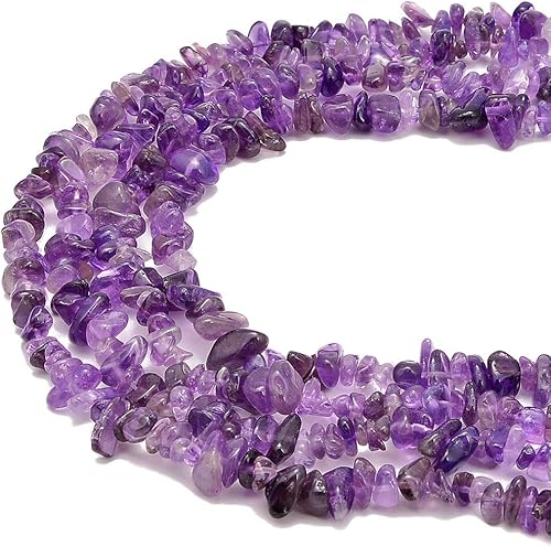 PLTbeads Kit de collar de pulseras de cintura de piedras preciosas curativas natrales de 0.197-0.315 in, piedra irregular, diseño de manualidades,