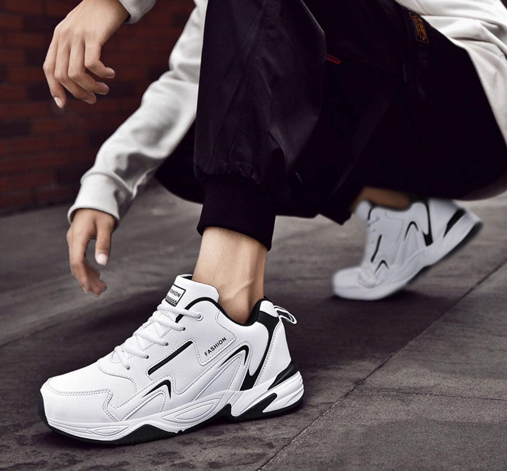 Buty Do Koszykówki Męskie Outdoor Koszykówki Modne Buty Do Biegania Buty Treningowe(45 EU, Q2)