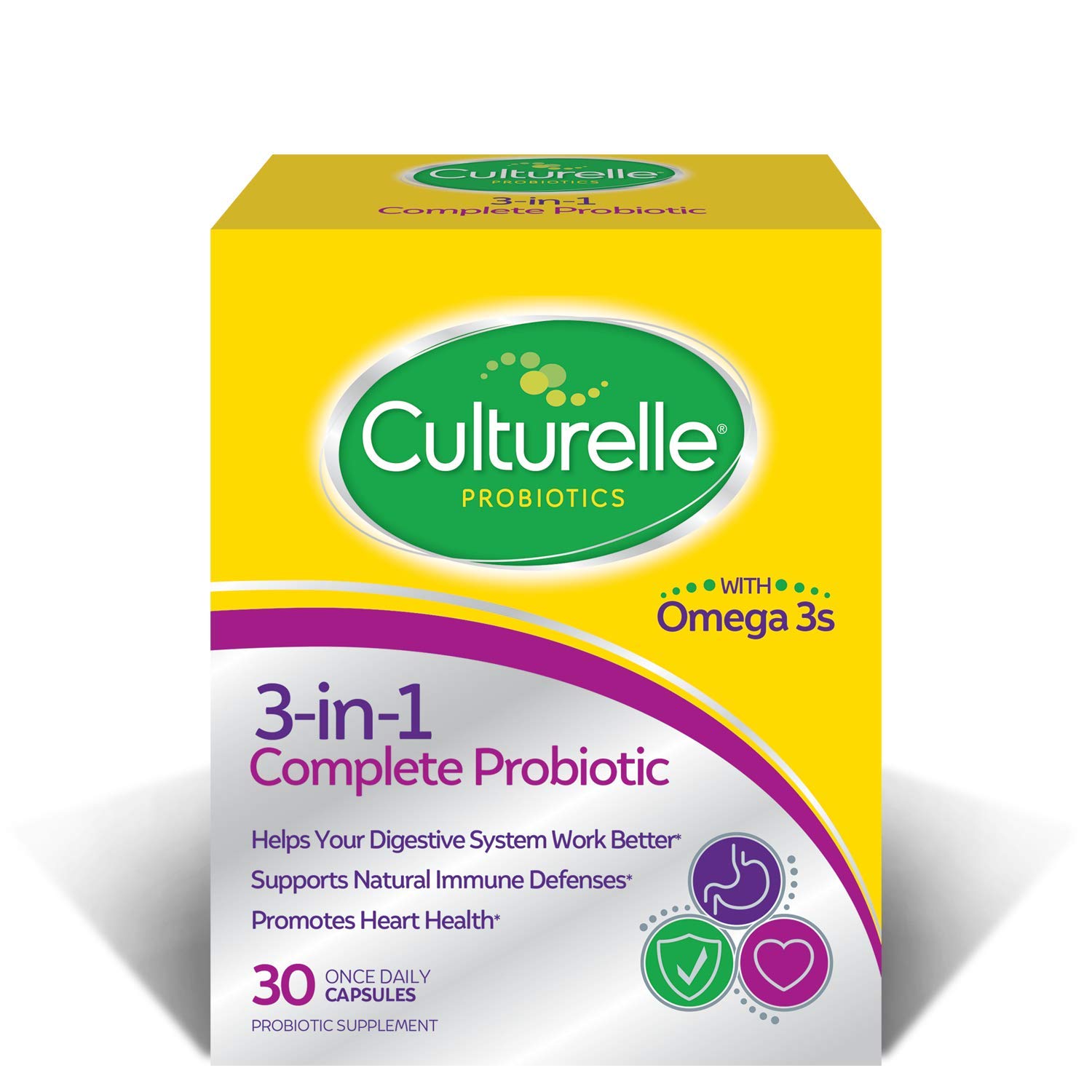 Culturelle 3in1 Complete Probiotic Daily Formula Once Per Day Dietary