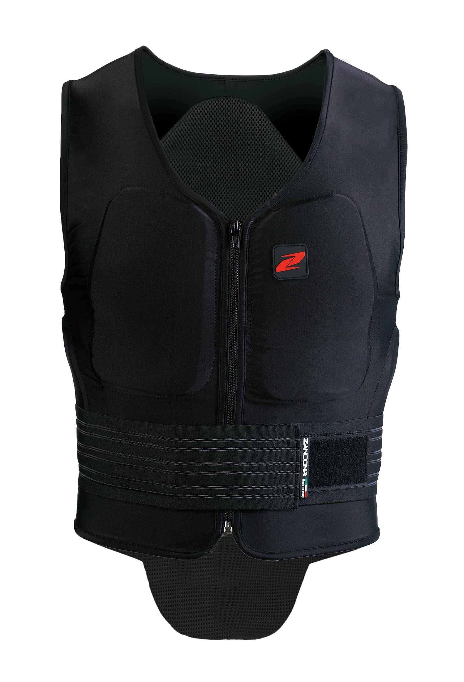 Zandonà Soft Vest Pro X7 (Altura 168-177 cm, Cintura 94-101 cm) Chaleco Protector de equitación, Adultos Unisex, Unisex (Negro), L
