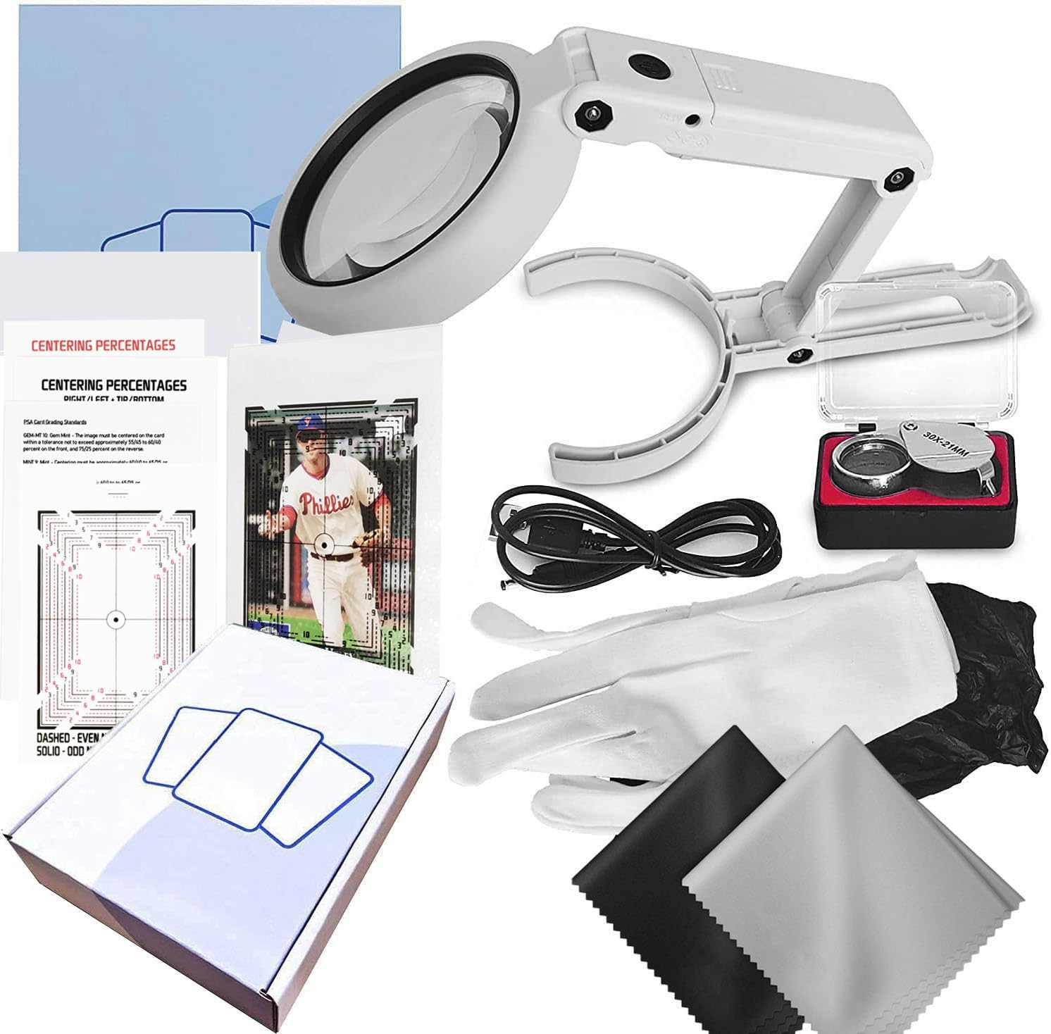 Deyimmei Sports Cards Grading Kit, Sports Trading Cards Measuring Tools, Card Centering Grading