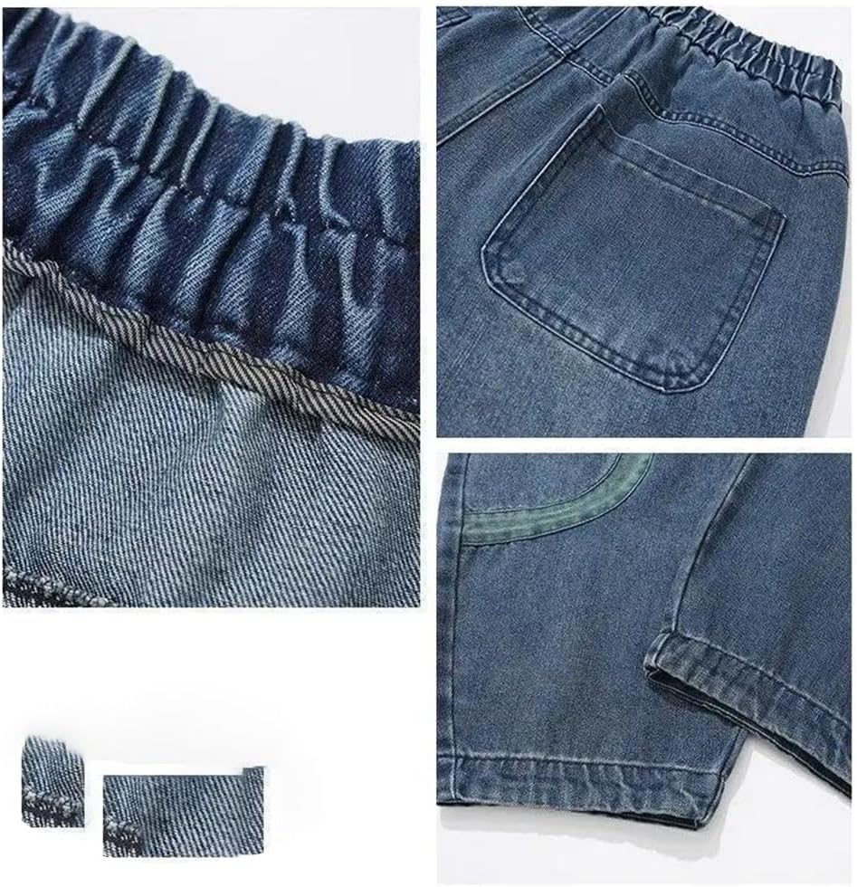 Women's Elastic Waist Patchwork Pocket Solid Color Loose Casual Versatile Cuffed Pants