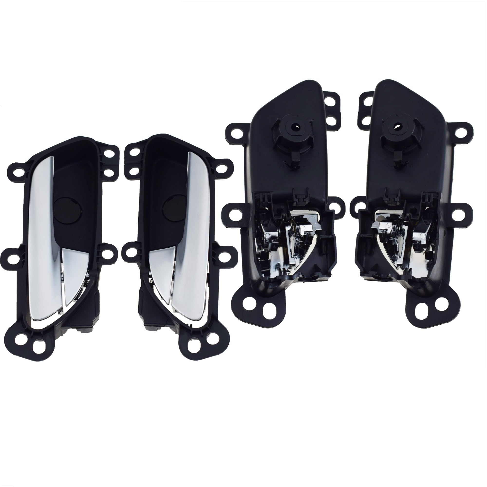 QLOYGMD 1/2/4 Pcs for Chevrolet Chrome Inside Door Handle