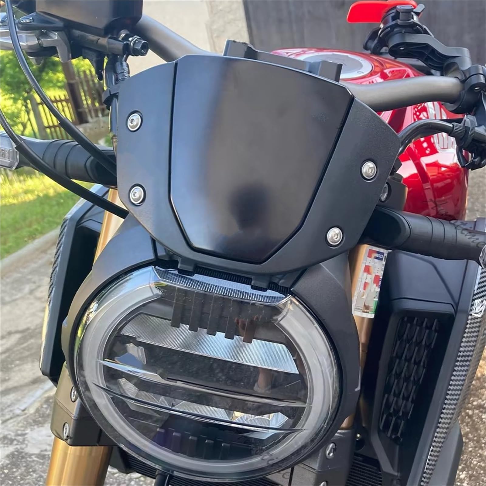 Deflettore Moto Per CB650R 2018 2019 2020 2021 2022 2023 CB 650R CB 650 R Parabrezza Per Moto Parabrezza Schermo Anteriore Deflettore Del Vento Cupolino Moto(Matte black)