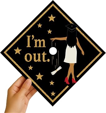 ADVANSYNC I'm Out Graduation Cap Topper