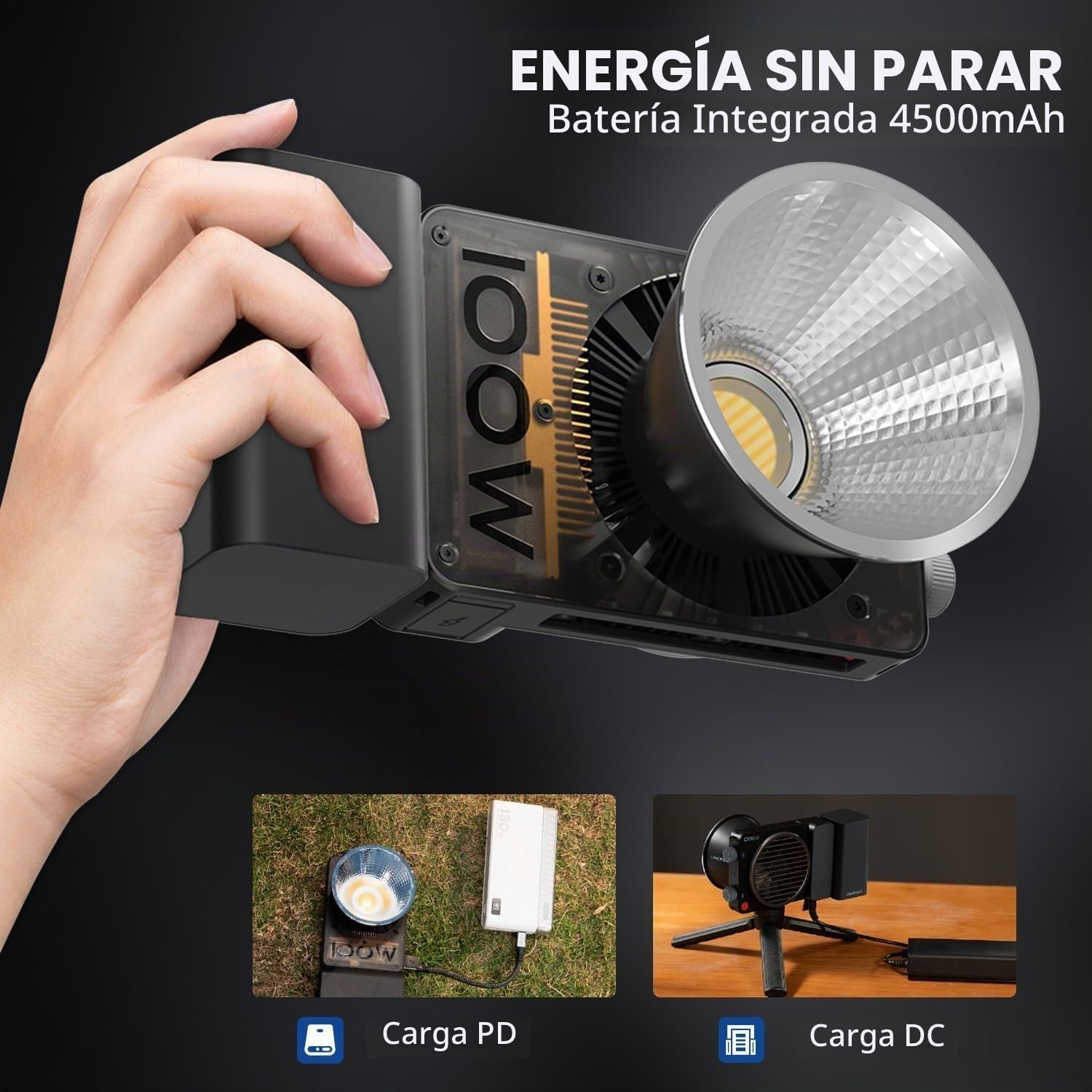 Amazon.com: ZHIYUN CINEPEER CX100 Luz de video LED de 100 W