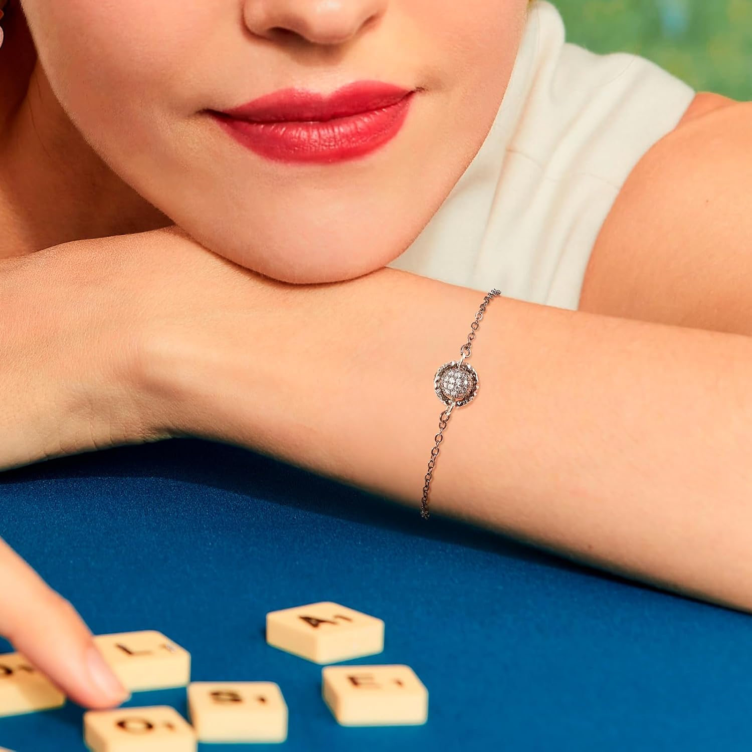 Adjustable Slider Bracelet for Jewelry Making Slider Extender Chains with Cubic Zirconia Ends for Women Valentine’s Gift Jewelry Making - Image 4