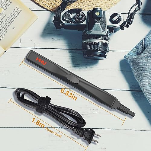 Miniatura 6 de Plancha de pelo pequeña, cerámica turmalina y temperatura constante inteligente de 0.5 pulgadas Mini plancha plana (negro)