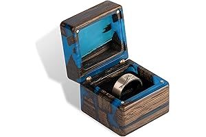 Navy Blue Kinetic Engagement Ring Box