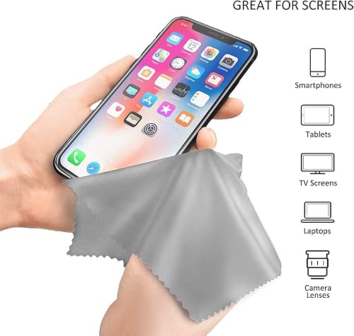 Miniatura 4 de Paño de limpieza de lentes de microfibra, toallitas de lentes para todas las pantallas de dispositivos electrónicos (3 piezas de paño de limpieza de