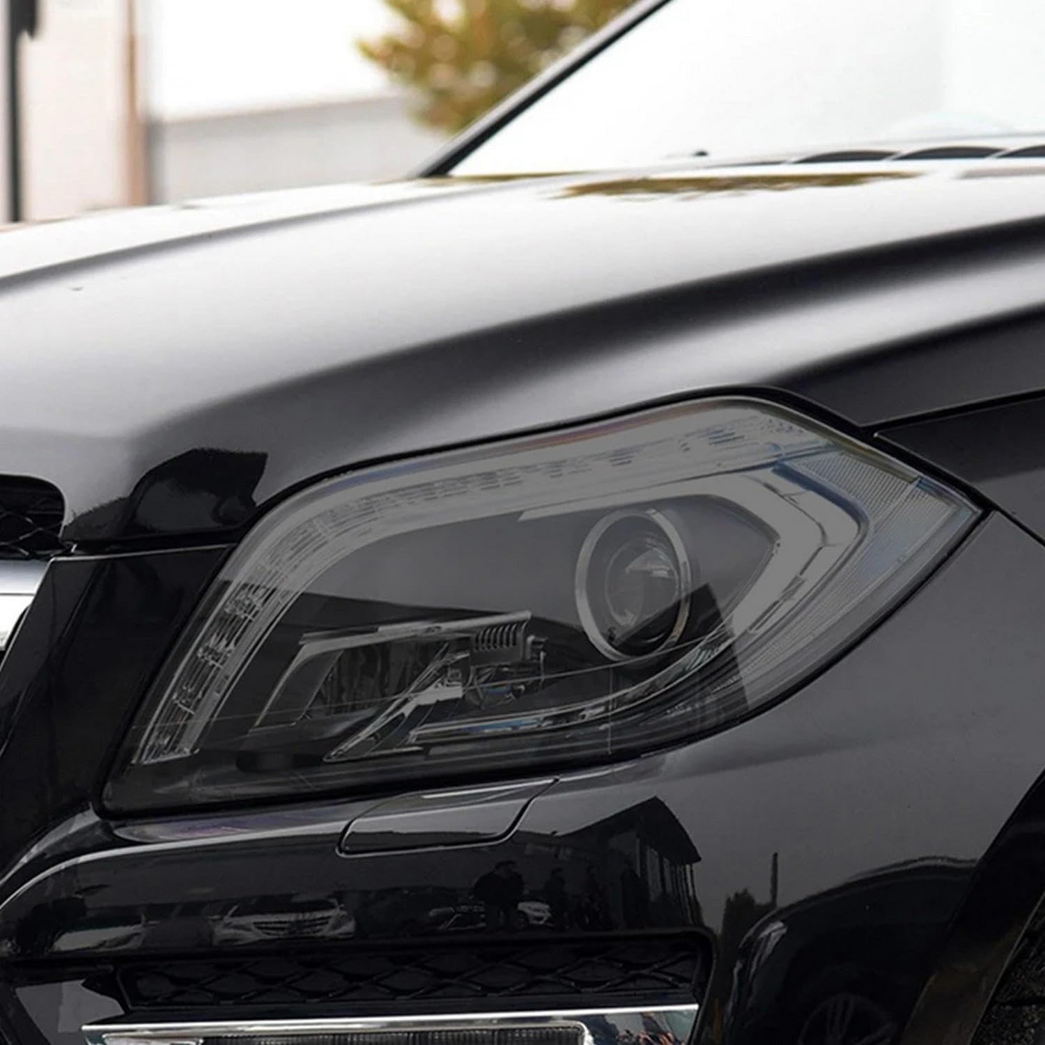 Film protecteur phare autocollant TPU transparent noir Mercedes GL