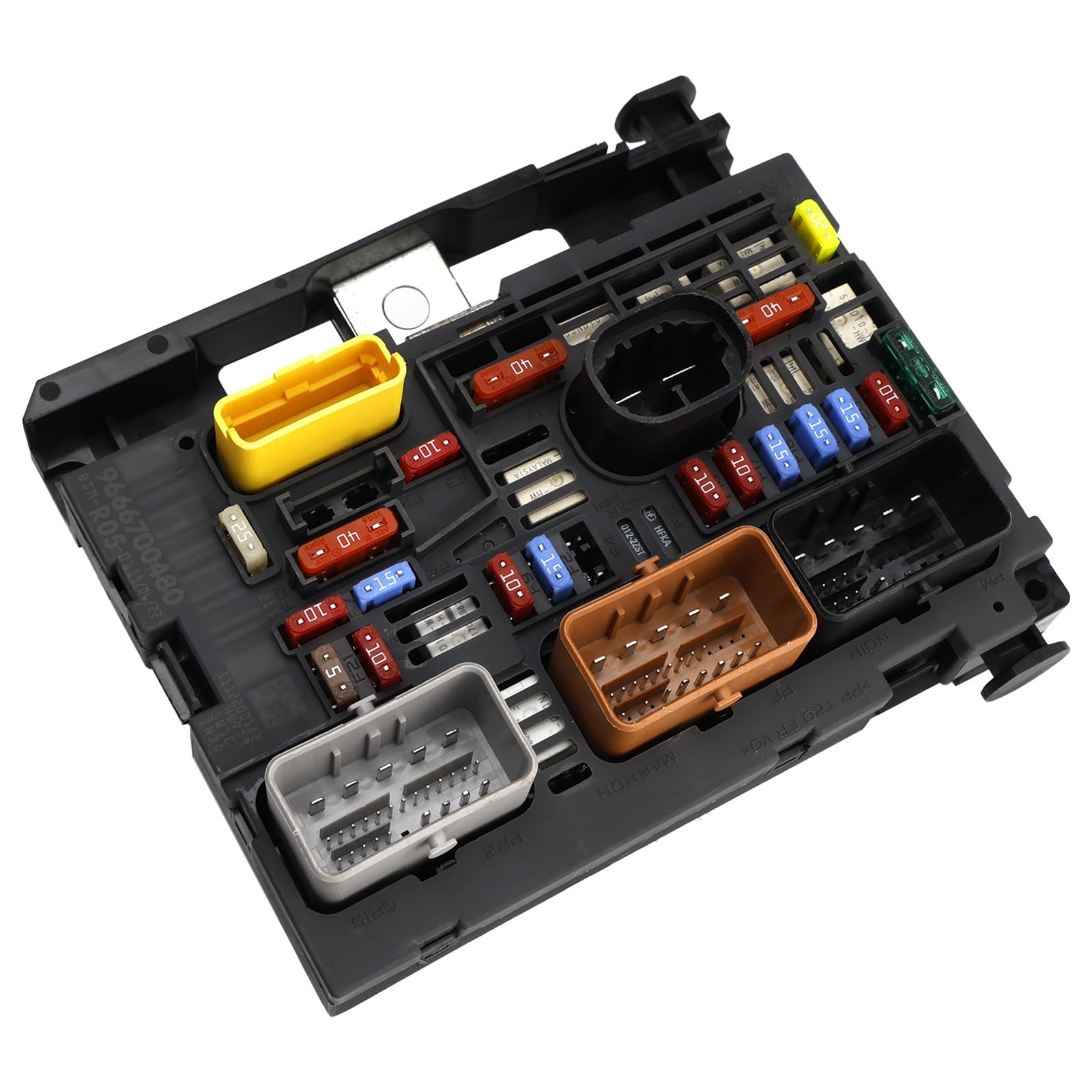 Boîte à fusibles de voiture Module de boîte à fusibles BSM 9666700280 Convient pour Citroën Berlingo C4 C8 Convient pour Peugeot Partner 307 2007-