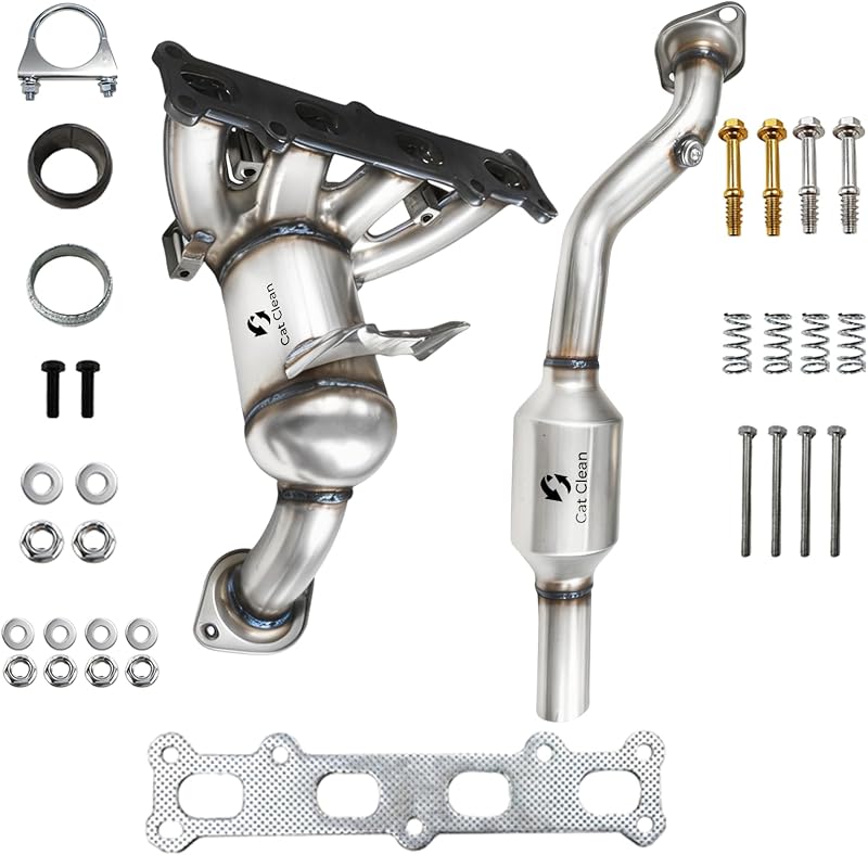 Kit de catalisadores dianteiro e traseiro CAT CLEAN para Jeep Compass, Jeep Patriot e Dodge Caliber 2.4L 4WD – Conjunto com 2 unidades