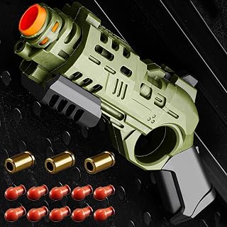 Ography Fidget Gun Fidget Toys Adults, Fidget Slider Toy Gun Stress Relief Relax EDC Gyro Finger Toy Fidget Ring Enhanced Feel Fingertip Textured Spinner Flip for Age 14+ (Army Green)