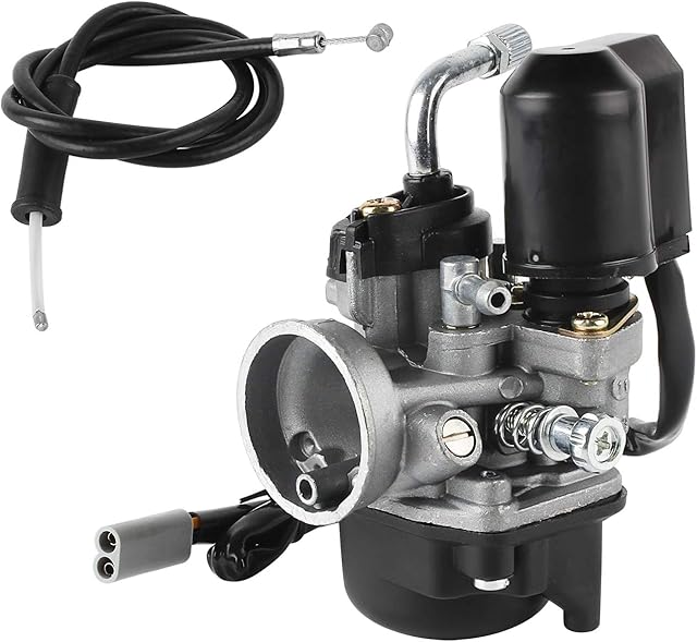 Wilktop Carburetor, Replacement Carburetor with 17.5mm Passage for 50ccm Scooter From Piaggio/Gilera/Aprilia