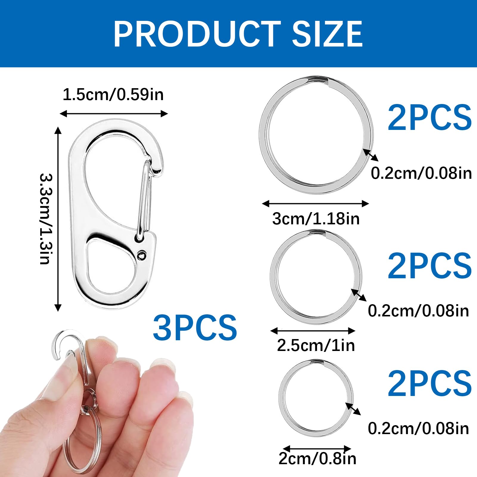 6PCS Dog Tag Clips - Image 2