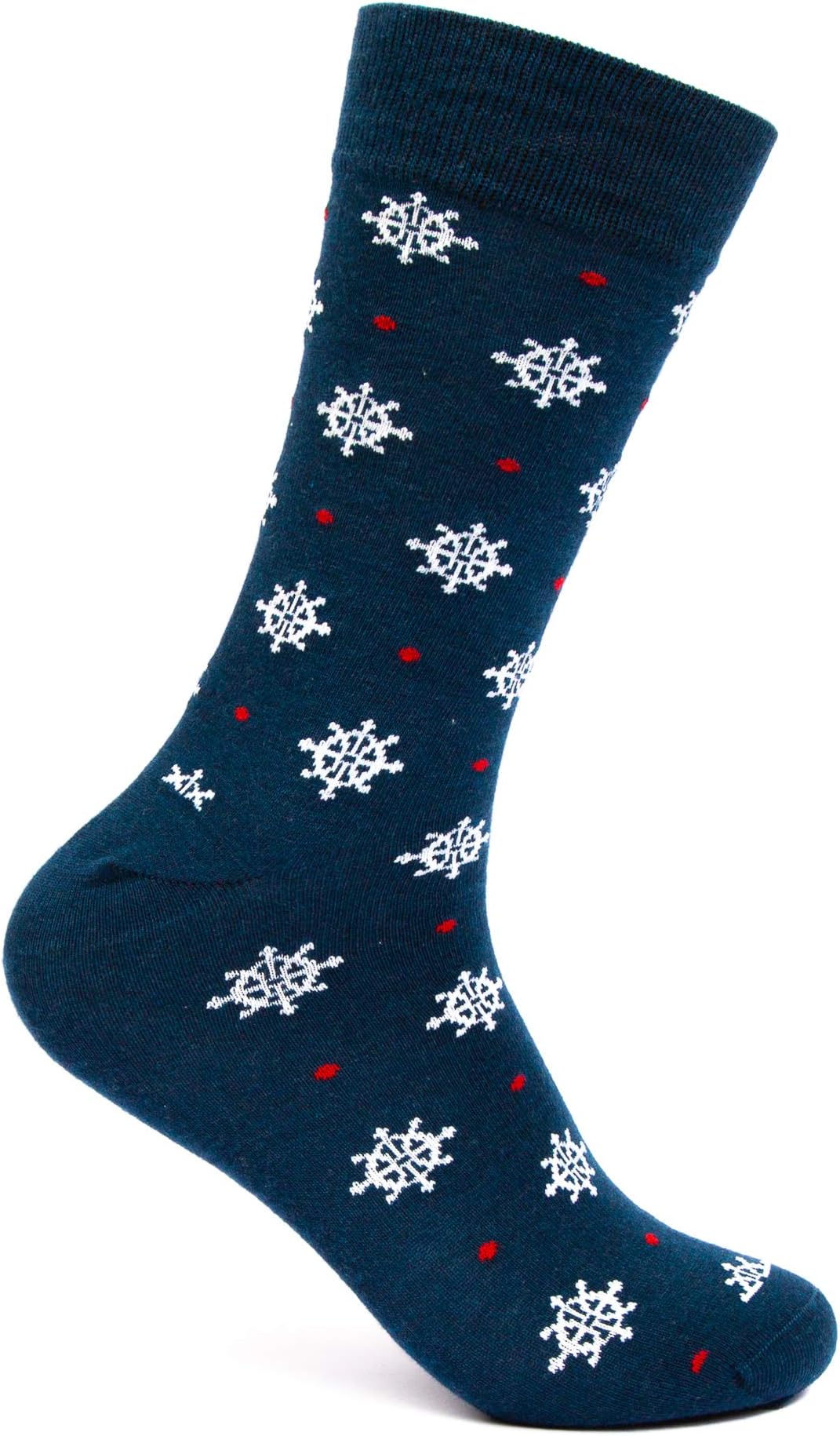 Mint & Oak Men's Cotton Crew Length Socks Combed Printed & Colourful Casual Calf Sock, Odour Free - Office/Party/Wedding - Set of 1