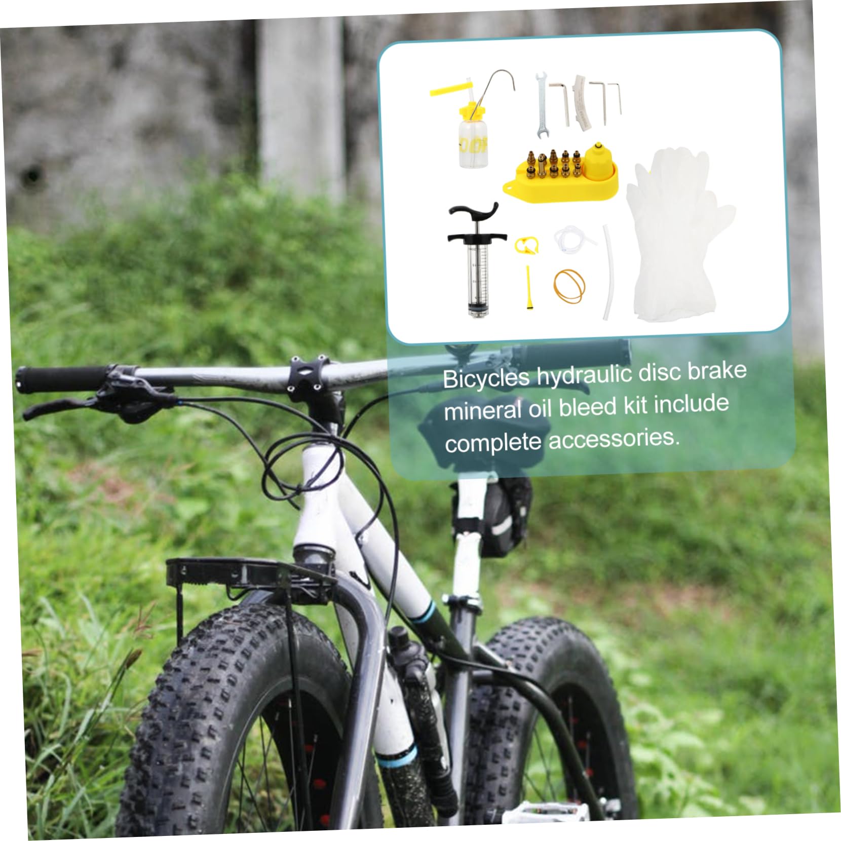 Toyvian 1 Set Professionale per Riparazione Freni Idraulici per Bici Kit Sfiato per Olio con Adattatore e Design Compatibile con Diversi Sistemi Freni Disc Brake