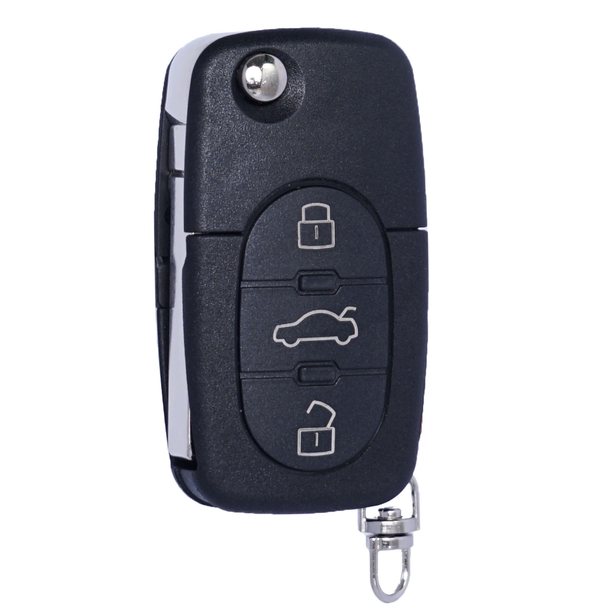 MechanMagic Key Fob Replacement Fits for Audi A4 A6 A8 Quattro S4 S6 S8 TT 1997 1998 1999 2000 2001 2002 2003 2004 2005 (FCC ID: MYT8Z0837231) Keyless Entry Remote Control Flip Key 314MHZ 4Buttons