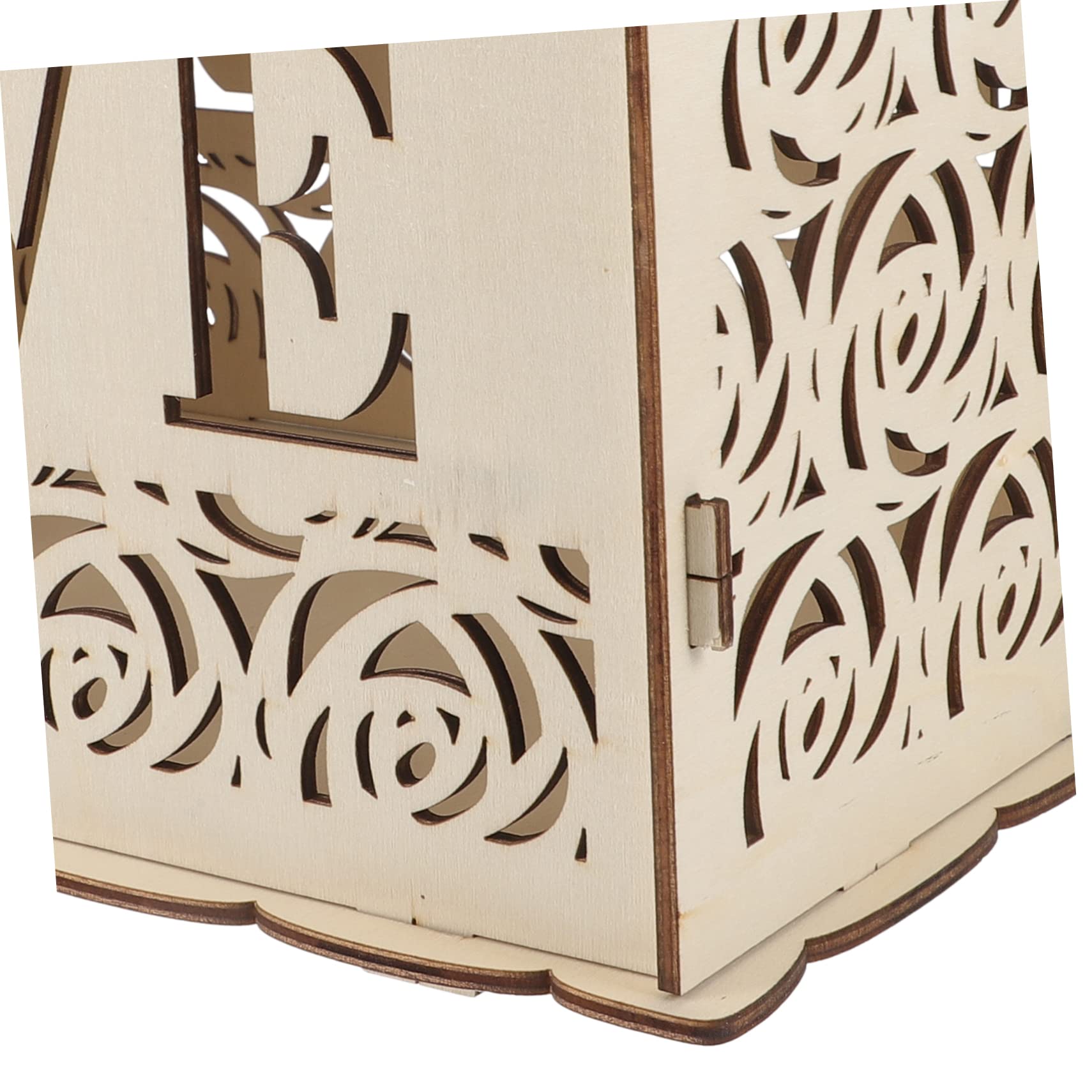 HOLIDYOYO Chic Wedding Cards Box Wooden Party Card Case Envelope Storage Diy Hollow Out Money Box